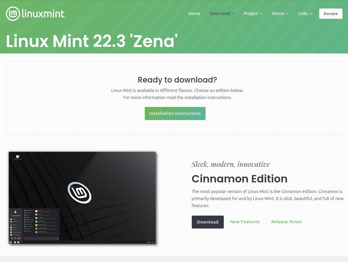Web Linux Mint